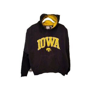 University of Iowa Men’s Hoodie Medium Brown Fleece Hawkeyes NCAA Pullover